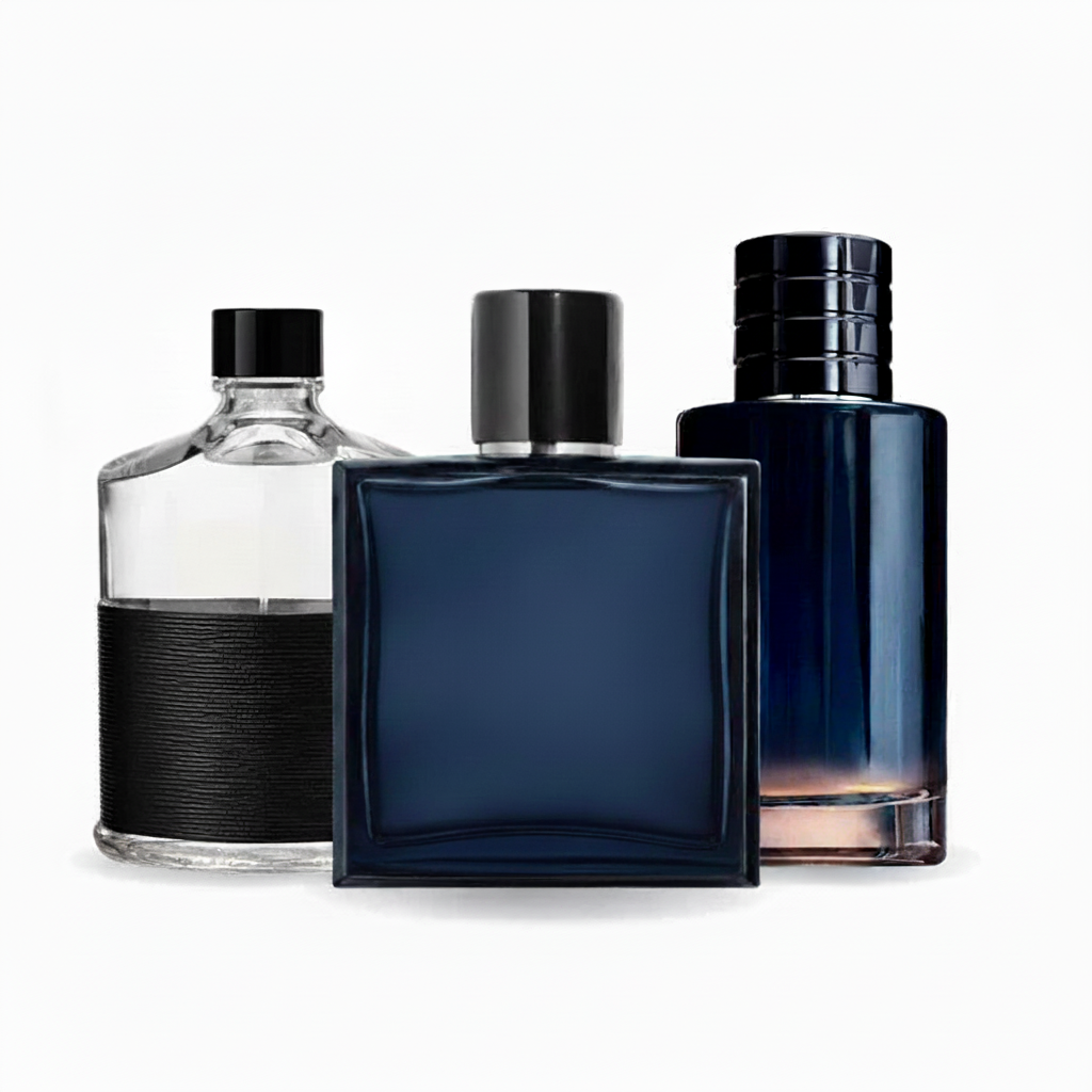 Exklusiv – SET MIT 3 PARFÜMS: Holziger Herrenduft, Aromatischer Zitrusduft und Würziger Fougère-Duft – 100 ml