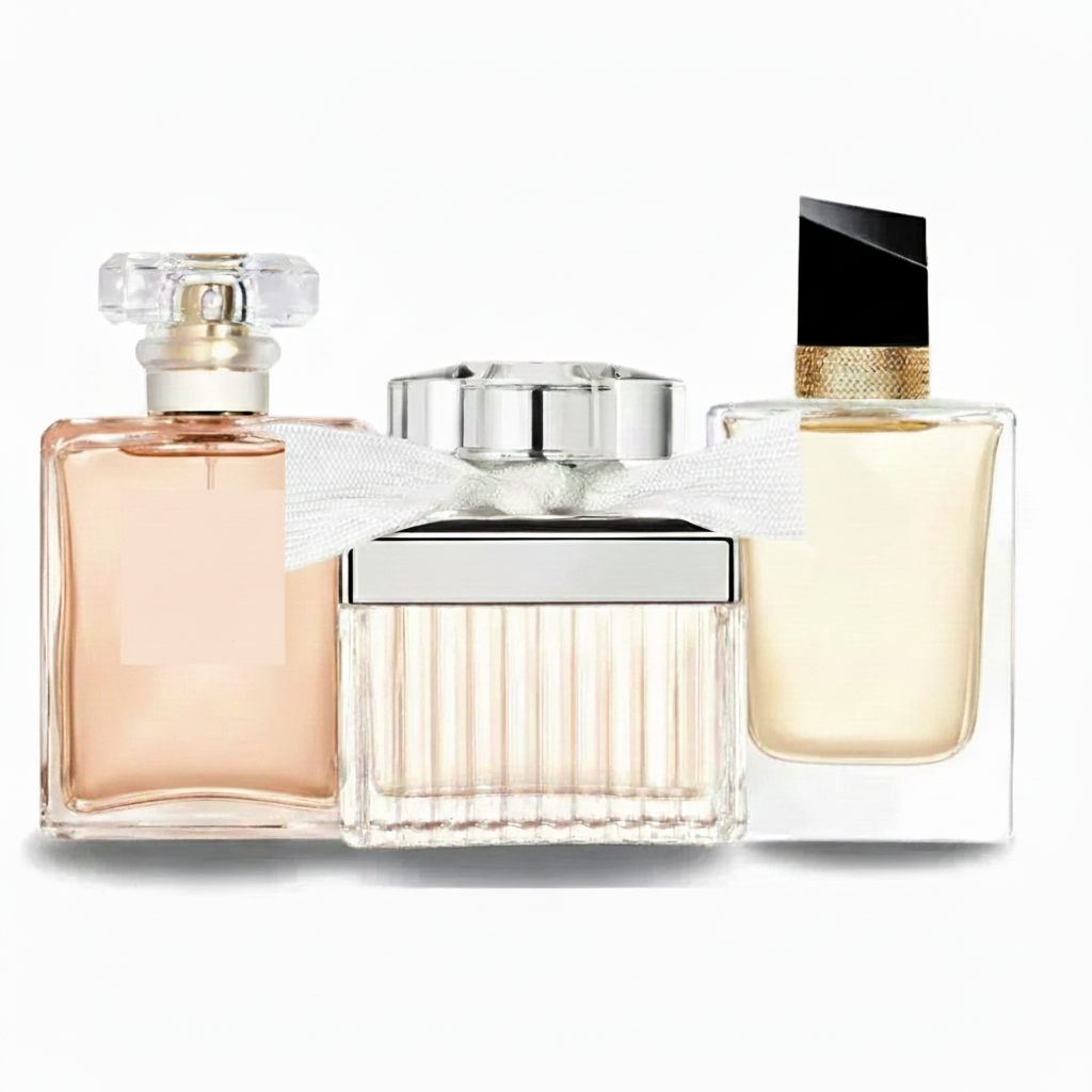 Exklusiv – SET MIT 3 PARFÜMS: Blumig-Orientalisches Damenparfüm, Lavendel-Orangenblüten Duft und Feminines Rosenparfüm (Eau de Parfum)