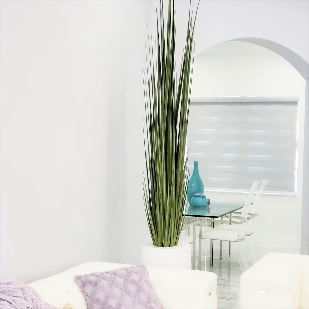 Premium Dax Vase (Größe L) mit Schilfgras