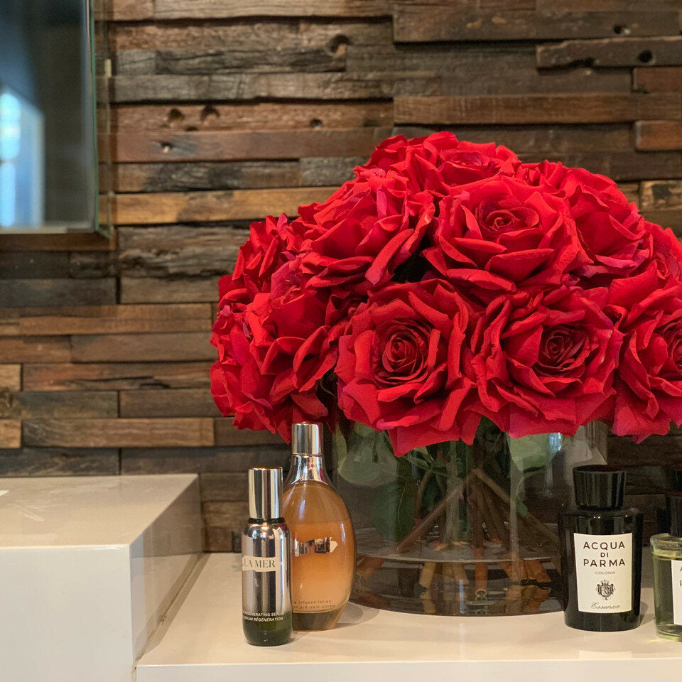 Premium Künstliche rote Rosen