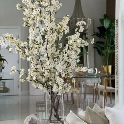 Premium Kirschblüten in einem 40 cm Glaszylinder